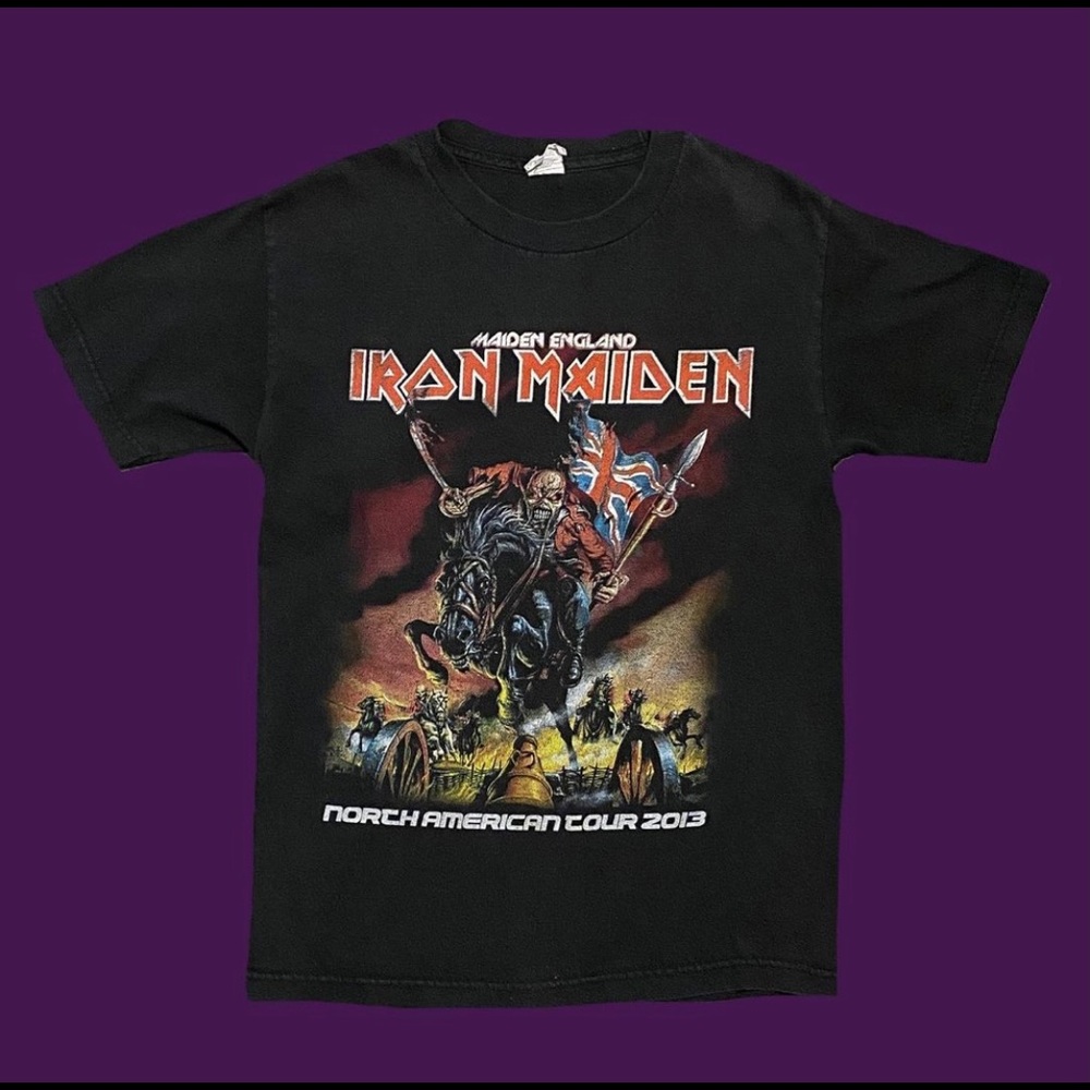 iron maiden tour tee 2013 with remaining bands